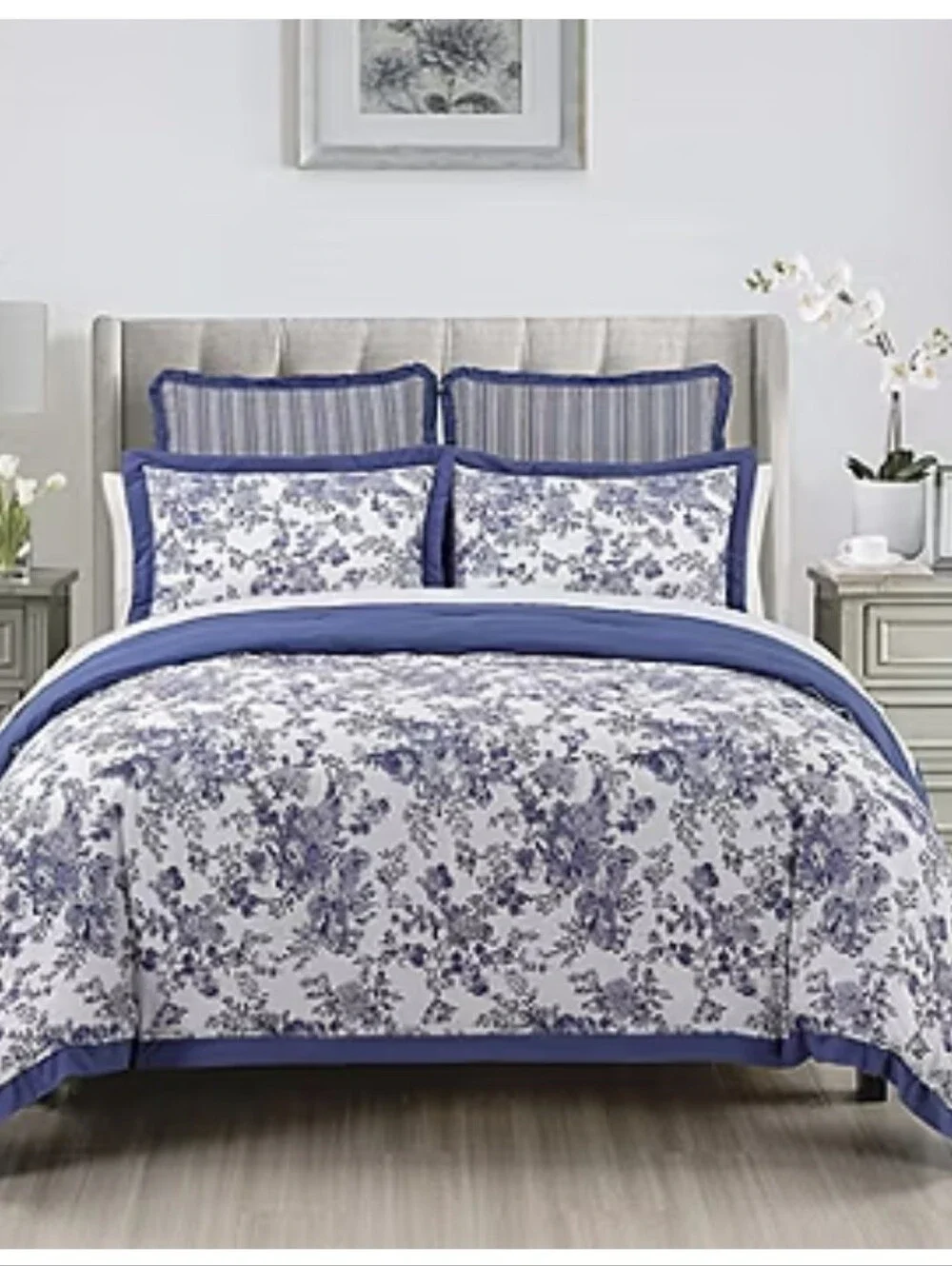Laurel Manor Toile Garden Comforter Set